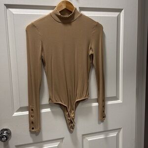 Tan Long Sleeve Body Suit